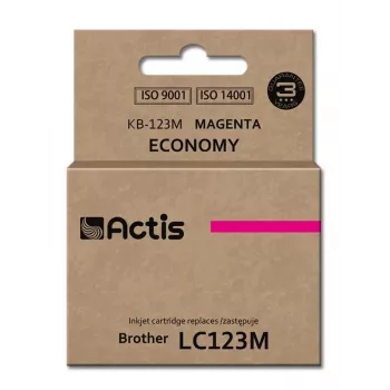 Actis KB-123M Tinta (sustituto de Brother LC123M/LC121M; Estándar; 10 ml; magenta)