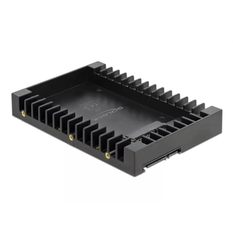 DeLOCK - Adaptador de bahía de almacenamiento - 3.5 a 2.5 (8,9 cm a 6,4 cm) - Negro (18364)