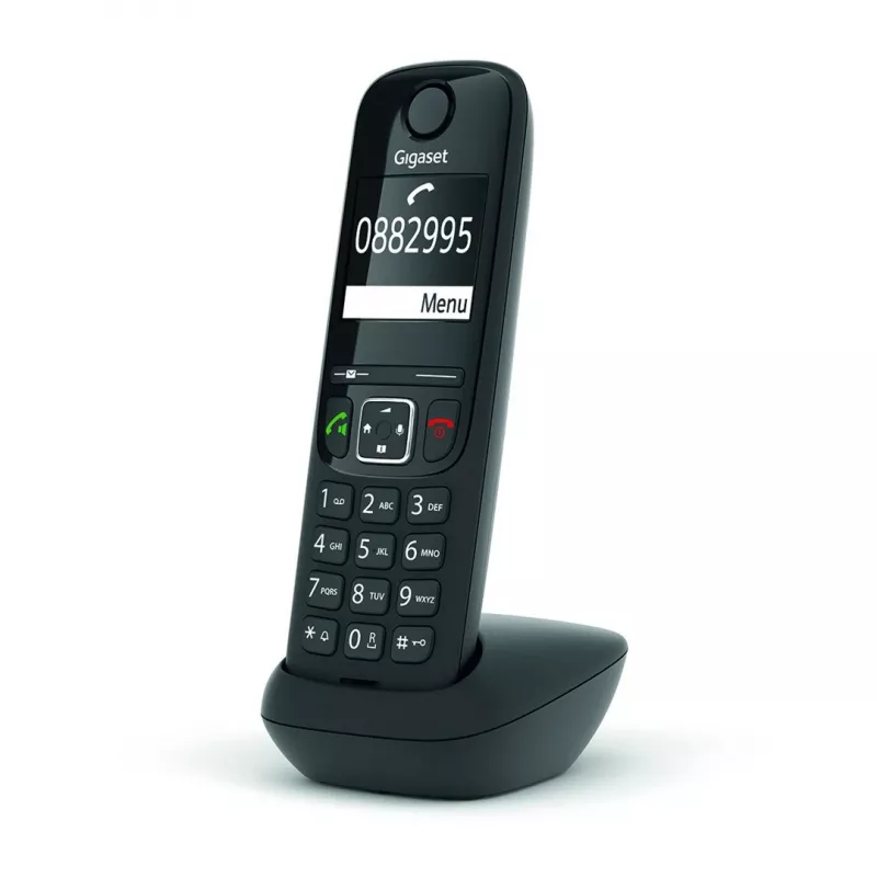 Teléfono analógico/DECT Gigaset AS690HX auricular inalámbrico identificación de llamadas Negro