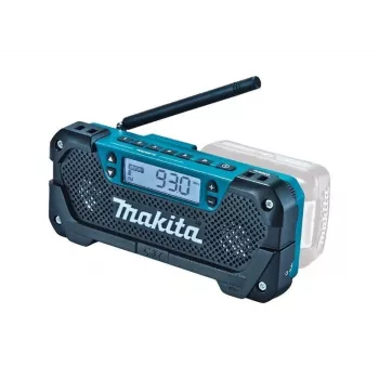 Makita MR052 radio Worksite Analógica y digital Negro, Azul