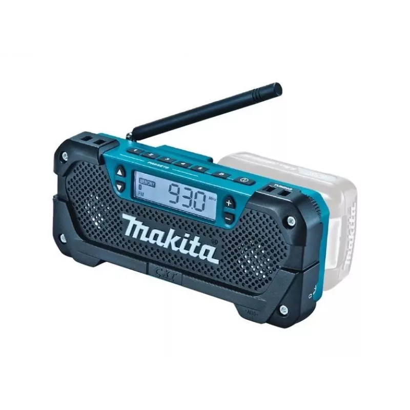 Makita MR052 radio Worksite Analógica y digital Negro, Azul