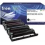 Tóner freecolor Brother DR-241CL Drum Kit BK/C/M/Y 15000 reacondicionado - reacondicionado - compatible (K15725F7)