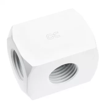 Alphacool HF distribuidor de conexión de 3 vías G1/4, blanco