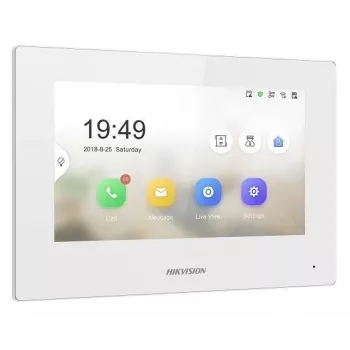 Portero automático con vídeo Hikvision Pro Series DS-KH6320-WTE2-W 17,8 cm (7