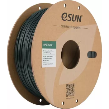 EPETG-CF 1,75 mm BLACKISH GREEN 1 kg ESUN filamento 3D (EPETG-CF-P175BG1)