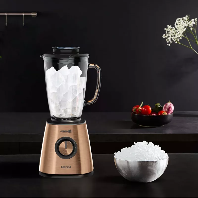 Batidora de vaso Tefal BlendForce BL439G10 — 800 W, jarra de cristal de 1,75 L, trituradora de hielo