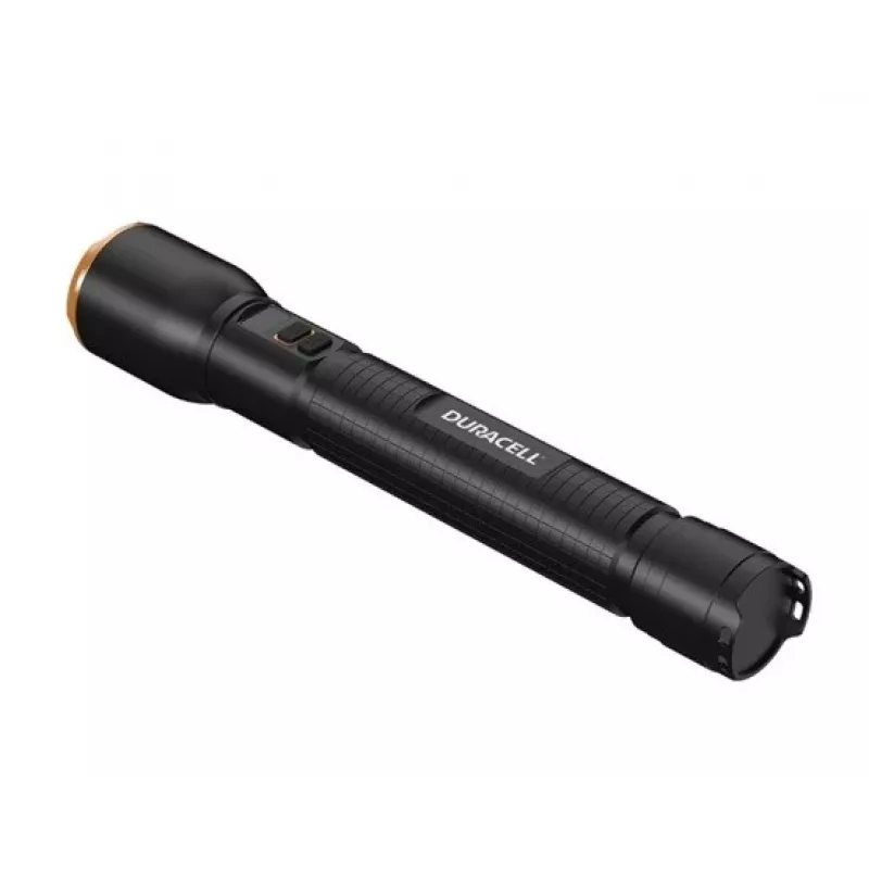 Linterna Duracell DF6000R caja regalo — linterna de mano recargable, negra