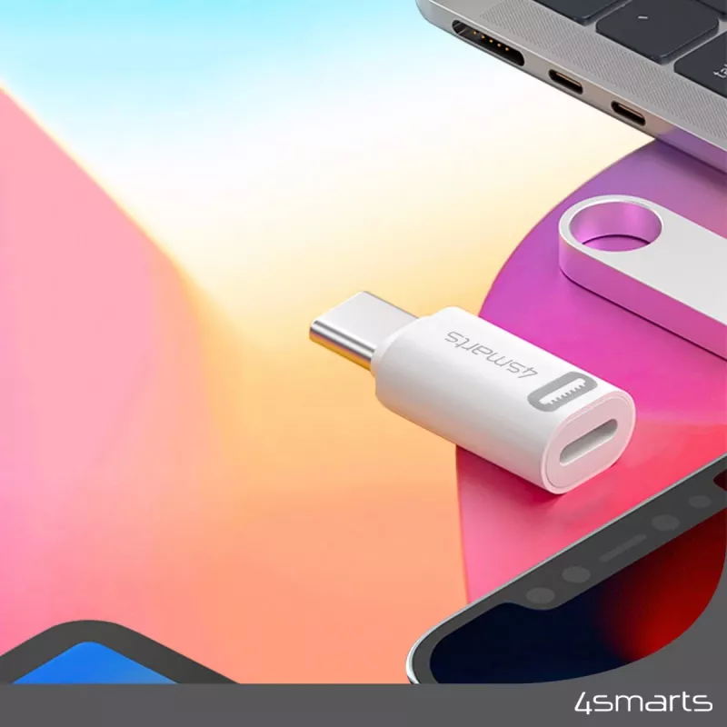 Adaptador de cable 4smarts 540711 Lightning USB-C blanco