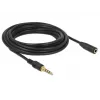 Cable de audio DeLOCK 85635 3,5 mm conector macho a conector hembra 5 m negro