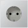 Toma de corriente Jung AL 1520 CEE 7/3, carcasa de aluminio, 250 V, 16 A, 70×70 mm