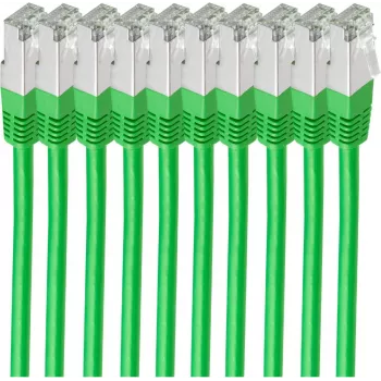Cable de red shiverpeaks BS75711-H0.25G-SET10 verde 0,25 m Cat6 S/FTP (S-STP) (BS75711-H0.25G-SET10)