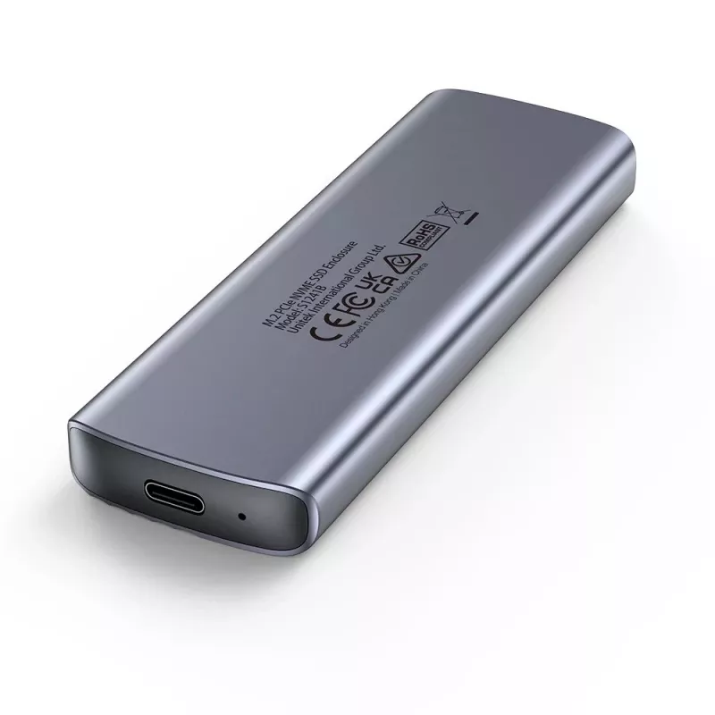 Caja para unidad M.2 - Unitek S1241B01 1x M.2 NVMe USB-C 10Gbps