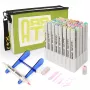 Rotuladores de doble punta Arrtx LC302628 — set de 40 colores pastel, rotuladores de doble punta