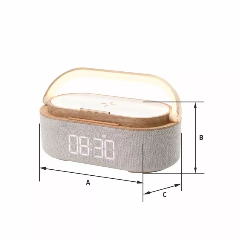 Radio reloj digital MANTA RDI920 Verona con sintonizador FM y despertador