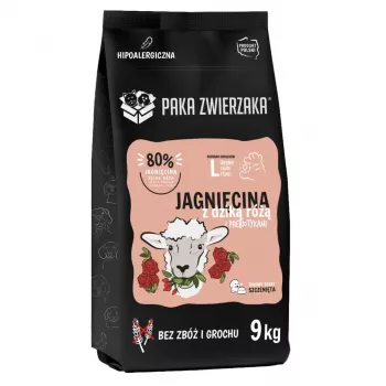 PAKA ZWIERZAKA Puppy Lamb con rosa silvestre L - Pienso para perros - 9kg