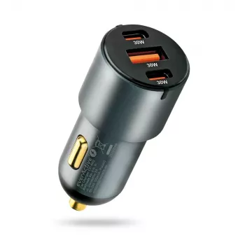 Cargador de coche everActive CC-40Q QC3.0 60W, adaptador de coche USB para cargar dispositivos móviles