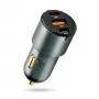 Cargador de coche everActive CC-40Q QC3.0 60W, adaptador de coche USB para cargar dispositivos móviles