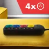 Regleta de enchufes 4 tomas 1,5m MCE508 B