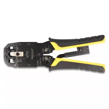 DeLOCK crimpadora universal con pelacables para conectores modulares 10P 8P 6P 4P