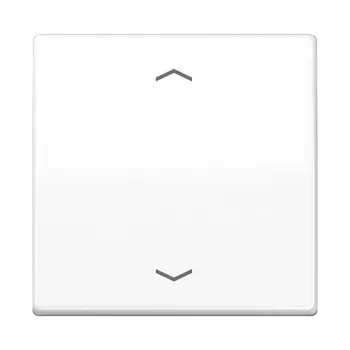 Placa de pared/tapa de interruptor Jung AS101PWW, plástico sin tornillos, 1 unidad