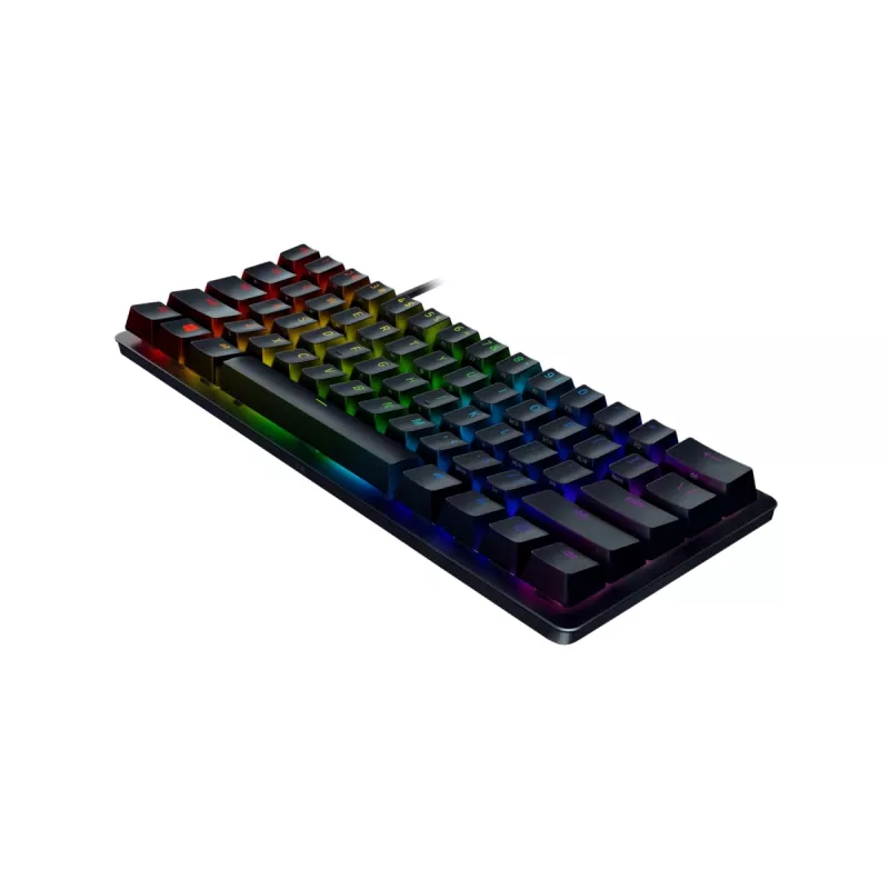 Teclado gamer Razer Huntsman Mini 60% Interruptor Opto-Mechanical Purple RGB LED NORD con cable