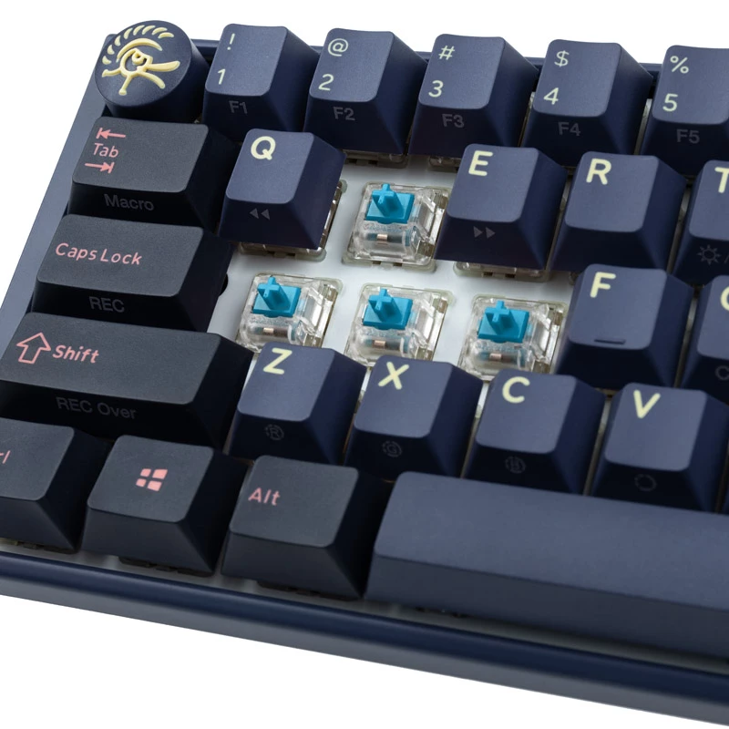 Teclado gaming Ducky One 3 Cosmic Azul Mini, RGB-LED - MX-Azul (US)