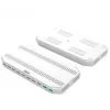 Estación de carga Unitek Y-2190A — 10 puertos USB (8×USB2.0 + 2×USB3.2 Gen1), carga inalámbrica, 96 W de potencia total