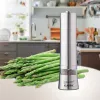 Molino eléctrico de especias Maestro MR-1722 200W acero inoxidable, molinillo de mesa a pilas con mecanismo cerámico