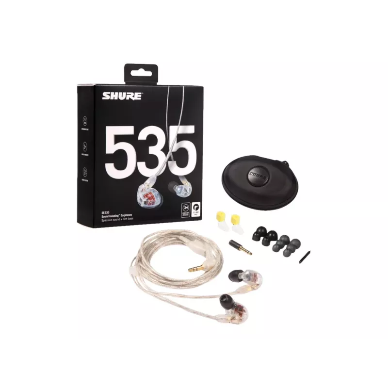 Shure SE535 auriculares con cable in-ear escenario/estudio transparente