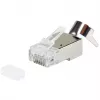 Conector RJ45 blindado EQUIP Cat 8.1, conector, plateado, 50 uds., 11,7×22,5 mm, 3,7 g