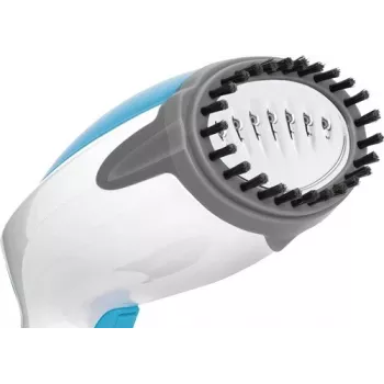 Plancha de vapor MPM MZP-01 con suela de acero inoxidable, 1200 W, depósito extraíble de 0,25 l, golpe de vapor 36 g/min, azul