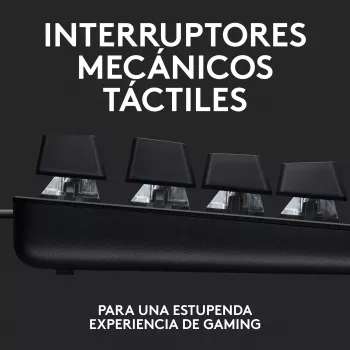 Logitech G G413 TKL SE, con cable, USB, interruptor mecánico, QWERTZ, LED, Negro