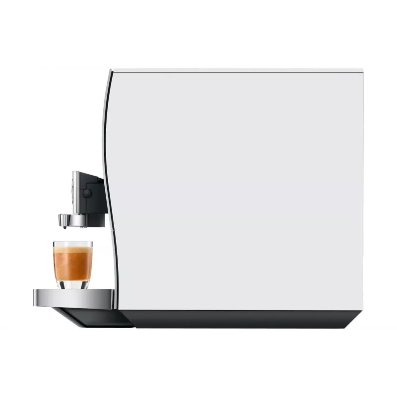 Cafetera superautomática JURA Z10 (EB) — depósito de agua de 2,4 L, molinillo integrado, 1450 W, aluminio/blanco