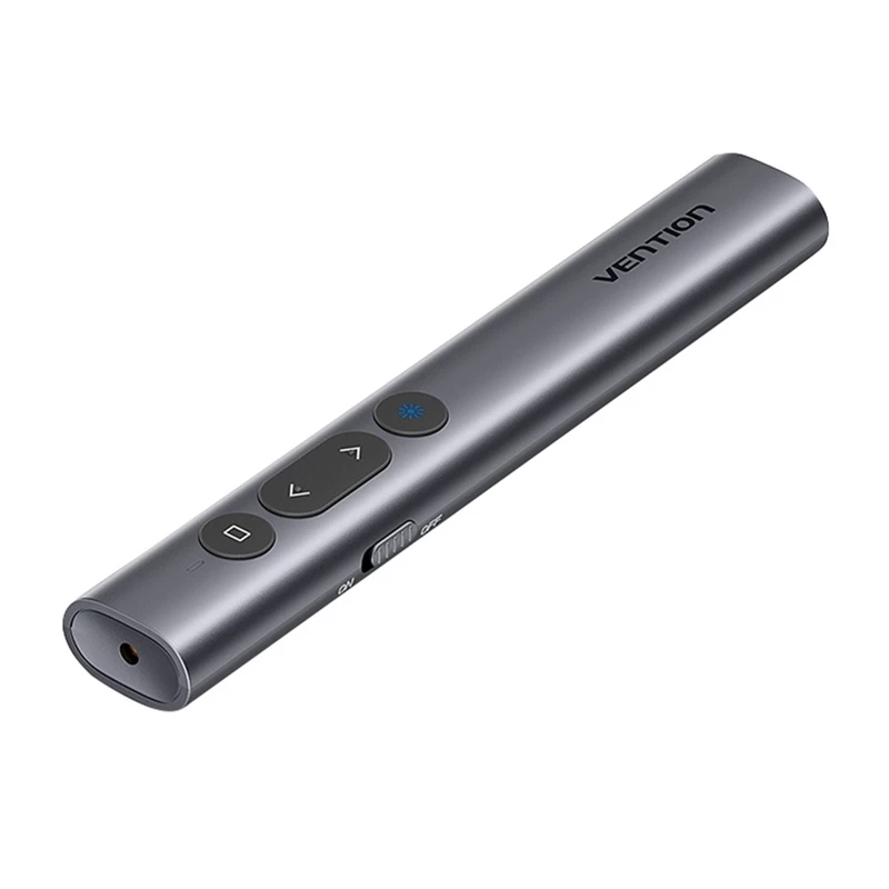 Puntero láser inalámbrico Vention KQIH0 – láser rojo, alcance máximo 50 m, interfaz USB, carcasa de PVC ligera