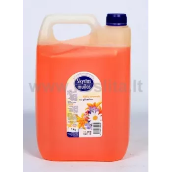Jabón líquido con glicerina, aroma floral 5 l