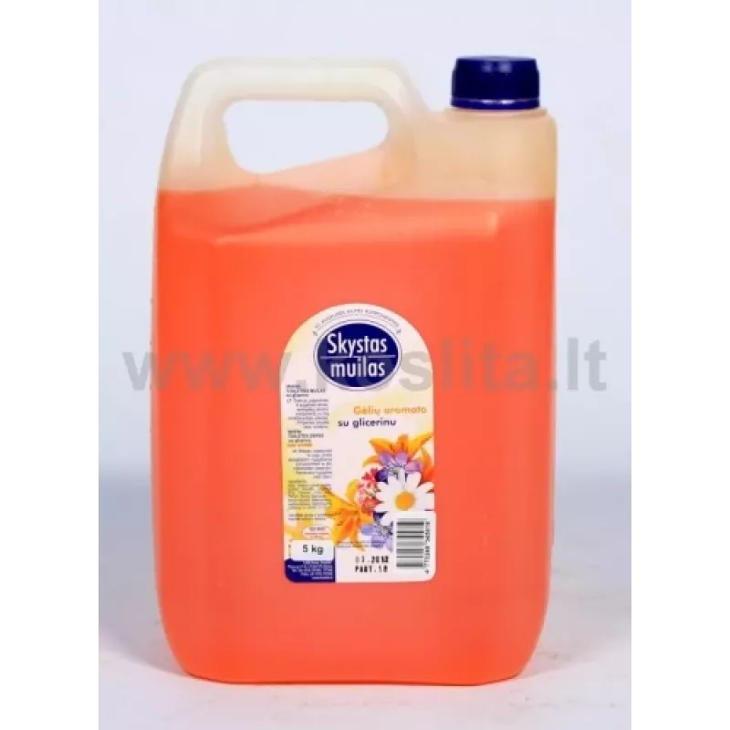Jabón líquido con glicerina, aroma floral 5 l