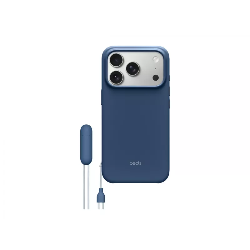 Apple Beats Kickstand Case funda para iPhone 17 Pro con MagSafe y control de cámara, Bedrock Blue (MGTP4LL/A)
