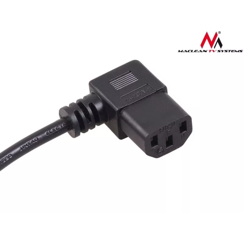 Cable de alimentación con conector de 3 clavijas en ángulo 3M MCTV EU-803