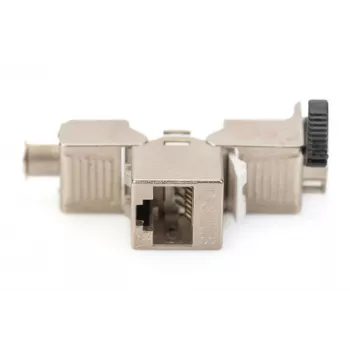 Módulo Keystone Digitus Cat. 6A apantallado 4 uds. Plata RJ-45