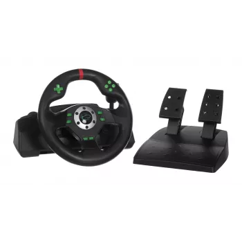 Volante controlador gaming Esperanza EGW101 PlayStation, PlayStation 3 digital USB negro, verde