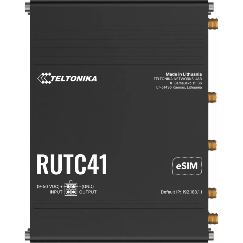Router TELTONIKA RUTC41 4G LTE EDGE, router móvil industrial RUTC41000000