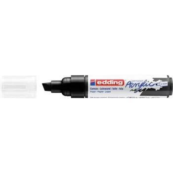 Rotulador acrílico Edding 5000 Acrylic Marker Broad permanente punta de cuña negro