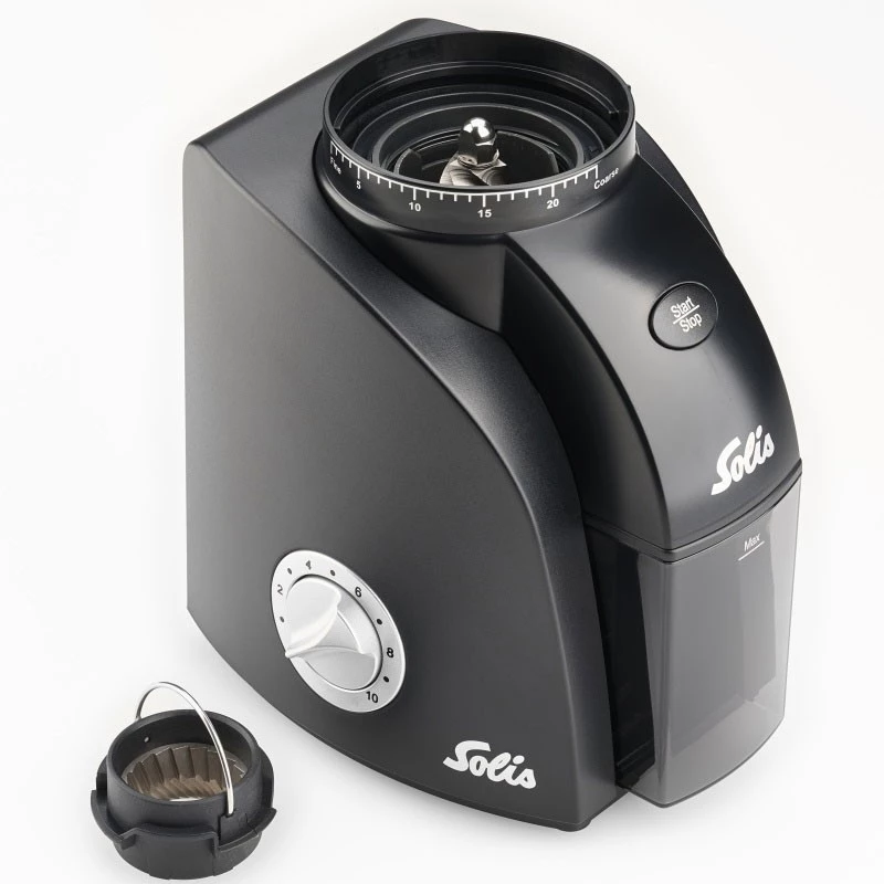 Molinillo de café Solis Scala Zero Static 135 W negro plata