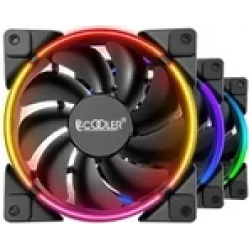 Ventilador de carcasa de 120 mm PCCOOLER CORONA-FRGB-3I1 120 mm 1000–2000 rpm RGB