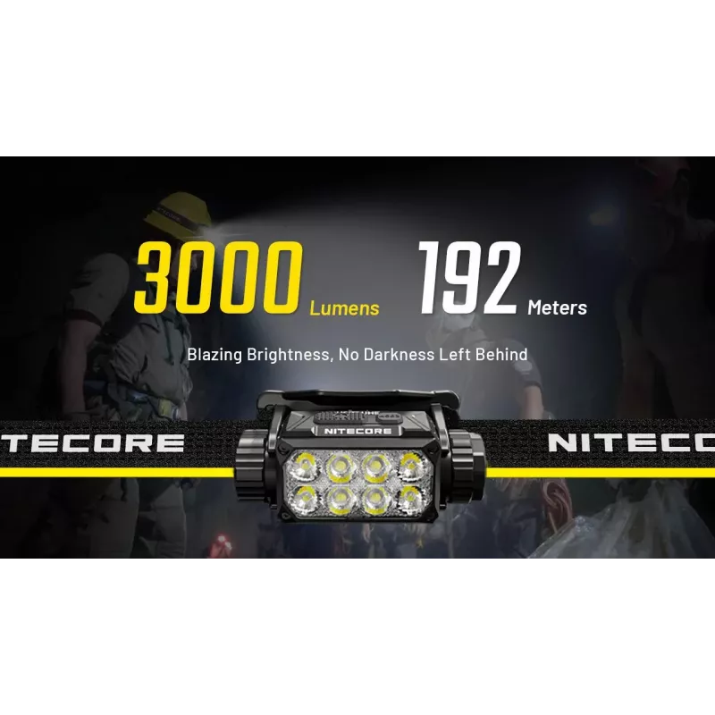 Linterna frontal serie H 3000 LUMEN / HC75 Uhe Nitecore