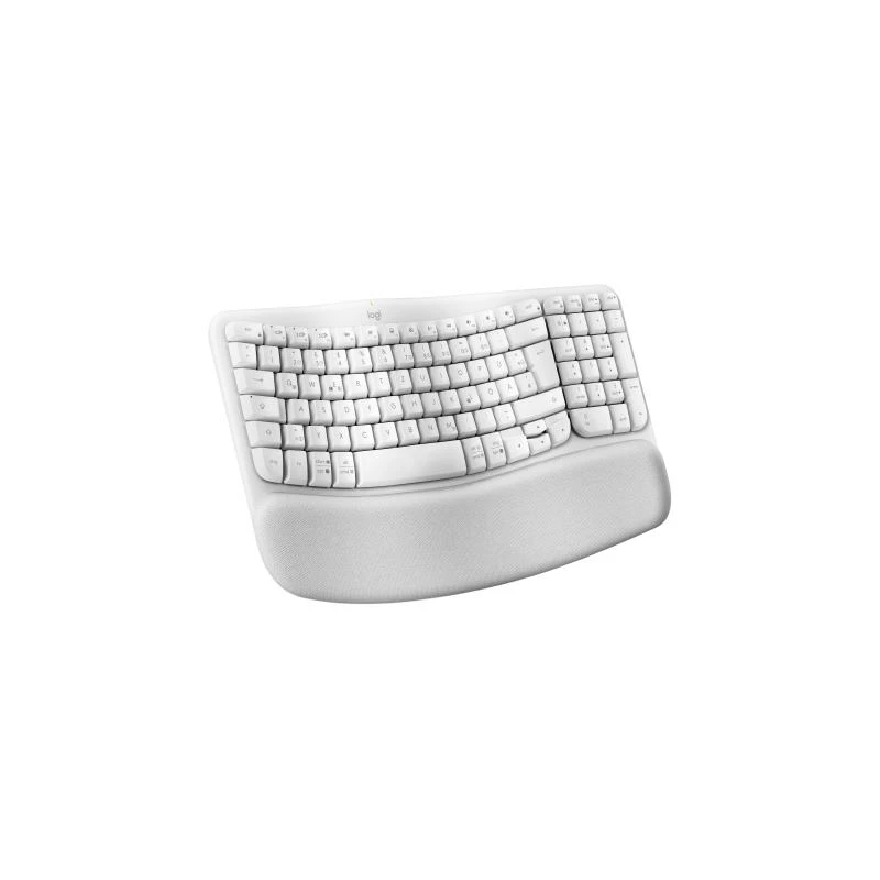 Logitech Wave Keys teclado oficina RF Wireless Bluetooth QWERTZ alemán blanco