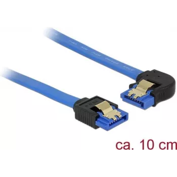 Cable SATA DeLOCK 84982 0,1 m SATA 7-pin negro azul