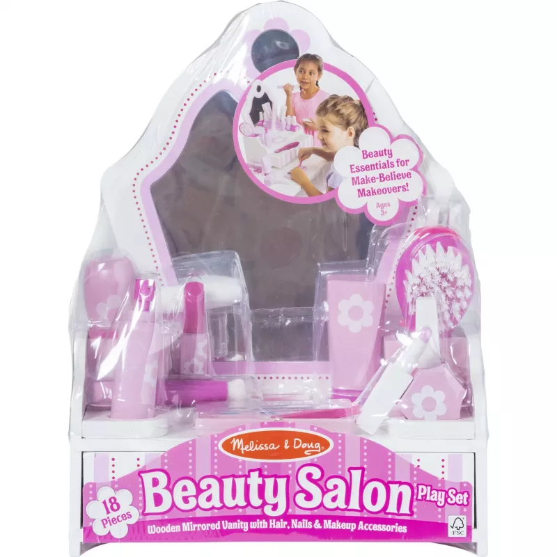 Melissa & Doug - Set de salón de belleza, juego de rol
