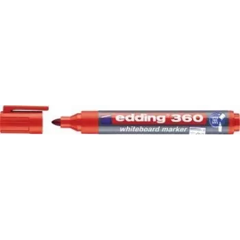 Rotulador Edding e-360 rojo — rotulador de pizarra blanca borrable en seco, punta doble 1,5 mm y 3 mm