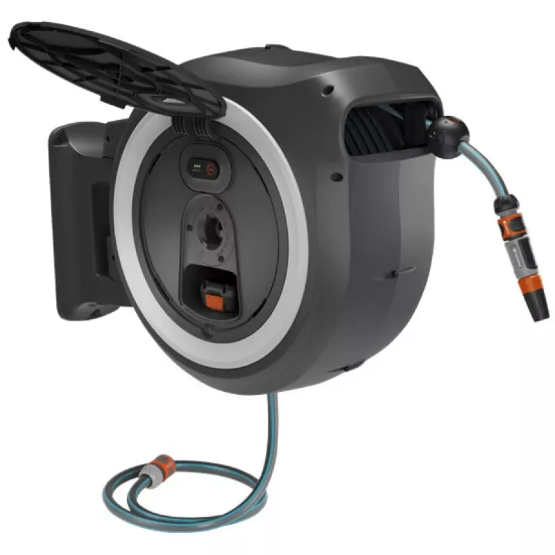 Gardena PowerRoll XL 18V caja de manguera de pared a batería, 35 m, sin batería